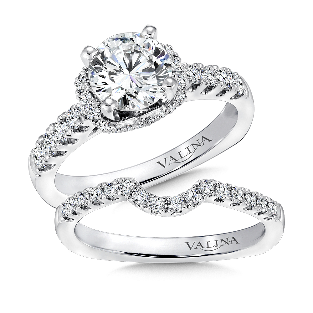 14k White Gold 064ct Diamond Bridal Set More Than Just Rings