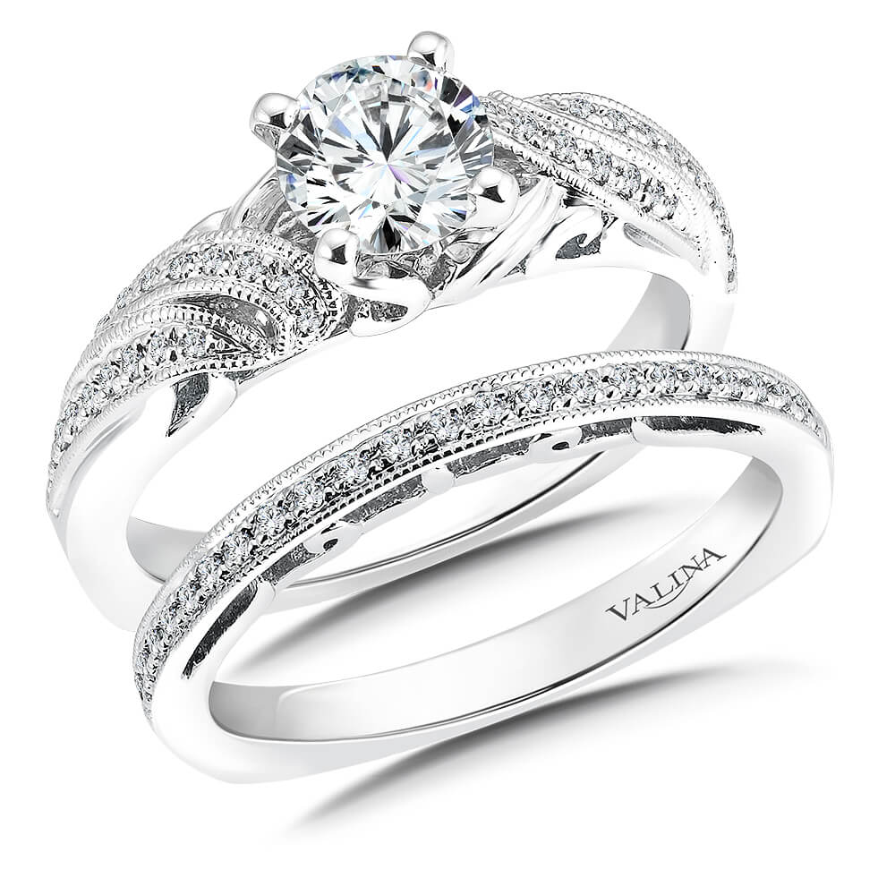 14K White Gold 0.24ct Diamond Bridal Set | More Than Just Rings